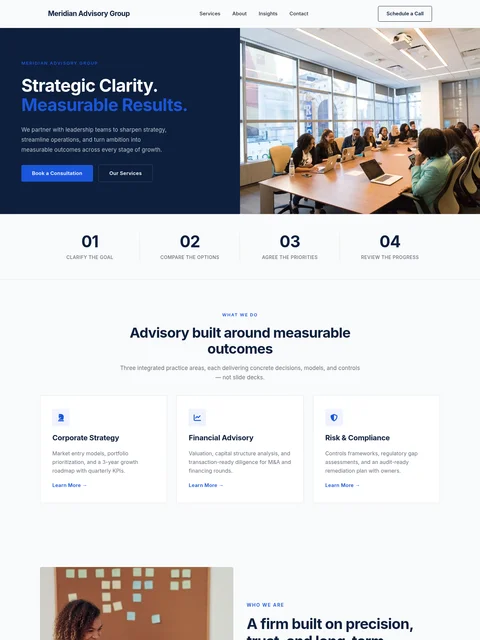 Modern Corporate Minimalist website kit preview